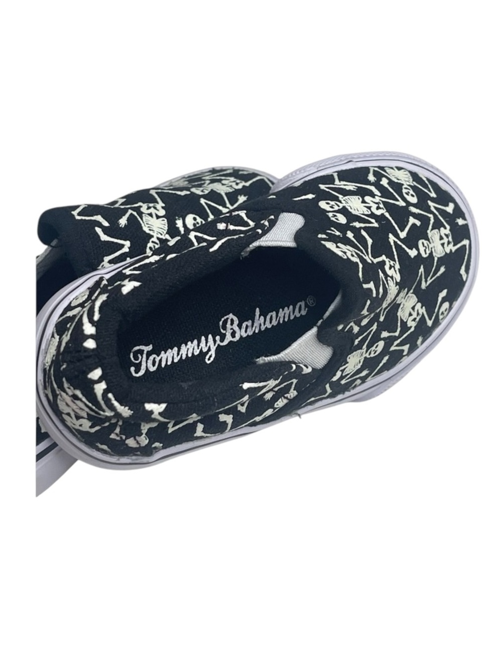 new Tommy Bahama ☠︎︎ Skeleton Print Slip On Sneakers ☠︎︎ Glow in the Dark ☠︎︎ 5 - Picture 11 of 16